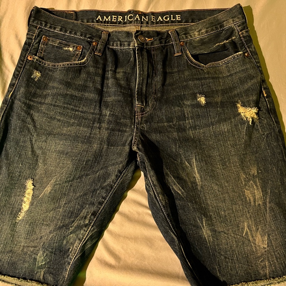 American Eagle Outfitters Men’s Distressed Jean Shorts Size 36